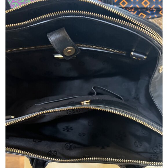 RARE!! Authentic Black Leather Tory Burch Pricella Shoulder Bag / Tote with Deta - Picture 15 of 15